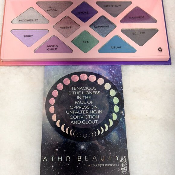 ĀTHR Moonlight Crystal Eyeshadow Palette | 12 Shades | Clean, Organic, Vegan - Picture 1 of 4